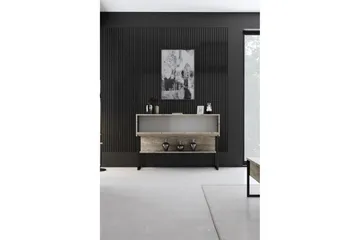 Luxe Huonekalusetti Olohuoneeseen - Beige/Musta - Huonekalut - Kalustesetit - Olohuoneen kalustesetit