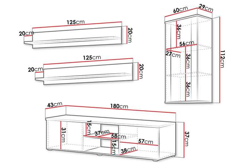 Lyrosen Kalustesarja - olohuone - Beige - Huonekalut - Kalustesetit - Olohuoneen kalustesetit