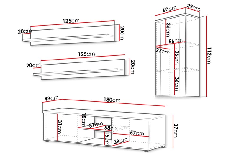 Lyrosen Kalustesarja - olohuone - Beige - Huonekalut - Kalustesetit - Olohuoneen kalustesetit