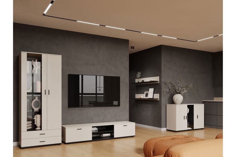 Lyrosen Kalustesarja - olohuone - Beige - Huonekalut - Kalustesetit - Olohuoneen kalustesetit