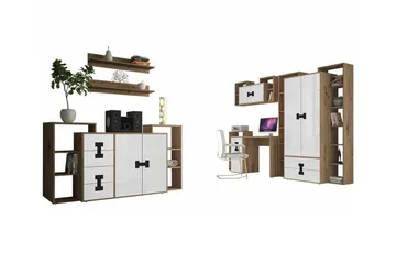 Castlebay Möbelset För Sovrum White - Huonekalut - Kalustesetit - Makuuhuoneen kalustesetit