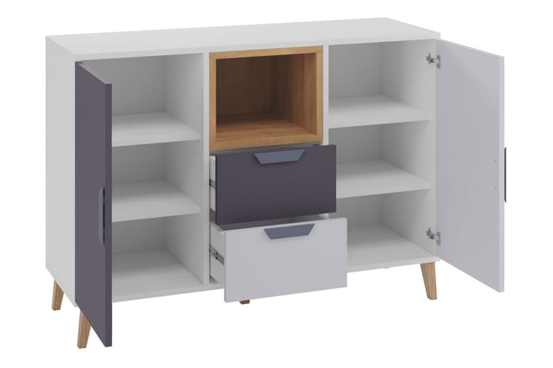 Makuuhuoneen kalustesetti Takeshi - Vihreä/Harmaa - Huonekalut - Kalustesetit - Makuuhuoneen kalustesetit