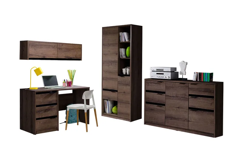 Makuuhuonesetti Lasten Charon - Valkoinen - Huonekalut - Kalustesetit - Makuuhuoneen kalustesetit