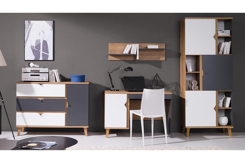 Makuuhuonesetti Lasten Memone, Beige / Harmaa / Valkoinen