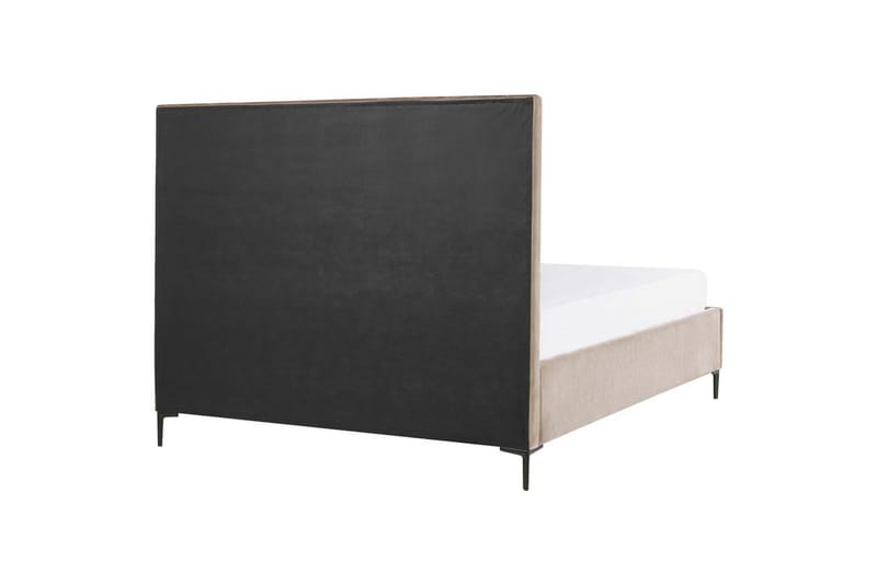 Makuuhuonesetti Sezanne Beige/harmaa/musta, 160x200 cm, Sametti - Beige/harmaa/musta, 160x200 cm, Sametti - Huonekalut - Kalustesetit - Makuuhuoneen kalustesetit