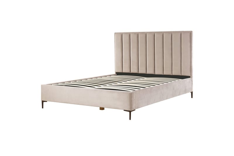 Makuuhuonesetti Sezanne Beige/harmaa/musta, 180x200 cm, Sametti - Beige/harmaa/musta, 180x200 cm, Sametti - Huonekalut - Kalustesetit - Makuuhuoneen kalustesetit