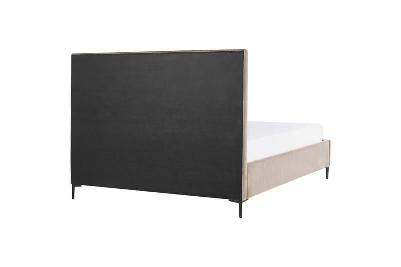 Makuuhuonesetti Sezanne Beige/harmaa/musta, 180x200 cm, Sametti - Beige/harmaa/musta, 180x200 cm, Sametti - Huonekalut - Kalustesetit - Makuuhuoneen kalustesetit