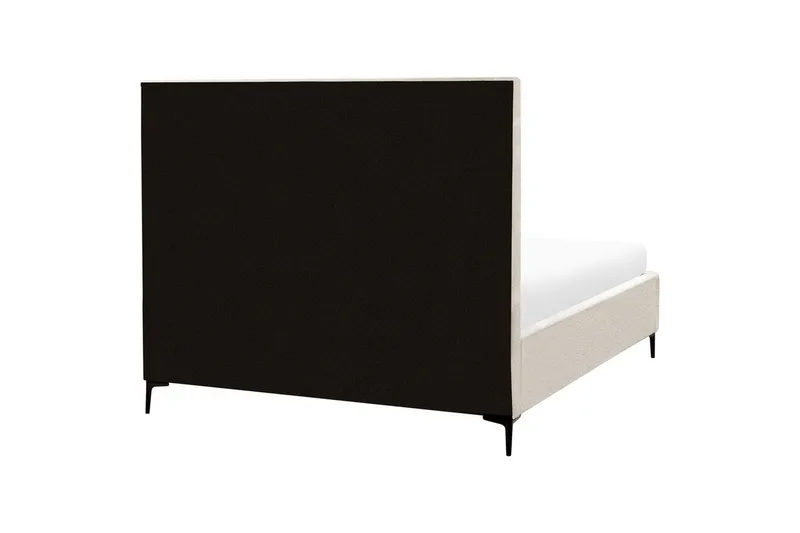 Makuuhuonesetti Sezanne Valkoinen/Musta, 160x200 cm, Bouclé - Valkoinen/Musta, 160x200 cm, Bouclé - Huonekalut - Kalustesetit - Makuuhuoneen kalustesetit