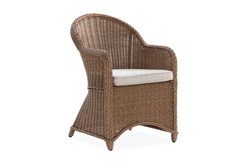 Marcus Light -nojatuoli tyynyllä - Luonnonruskea - Puutarhakalusteet - Puutarhatuoli - Karmituoli ulos