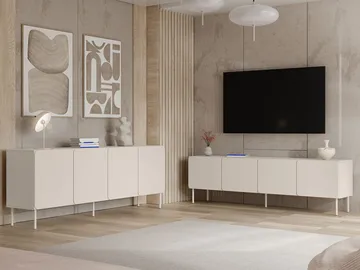 Marros Huonekalusetti Senkki 200 cm - Beige - Huonekalut - Kalustesetit - Olohuoneen kalustesetit