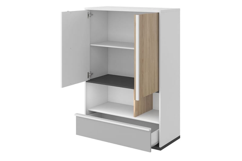 Metropolitan-Huonekalusetti Makuuhuoneeseen - Ruskea/Valkoinen/Vaaleanharmaa/Musta - Huonekalut - Kalustesetit - Makuuhuoneen kalustesetit