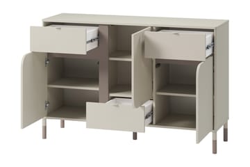 Monfort-Huonekalusetti Makuuhuoneeseen - Beige - Huonekalut - Kalustesetit - Makuuhuoneen kalustesetit