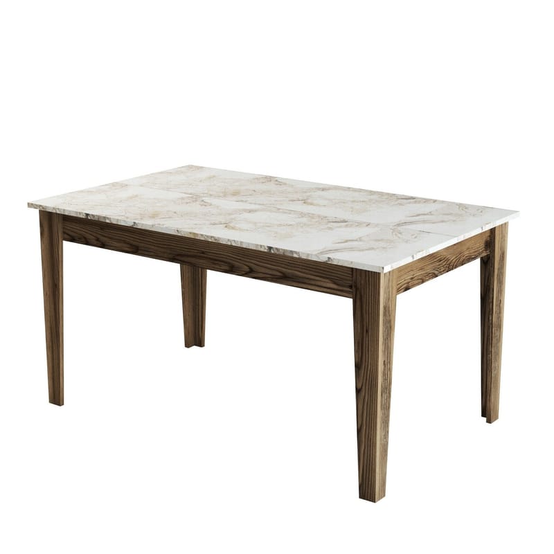 Olohuoneen kalustesarja Hanah Home Milan500 (180 x 78,6 x 35 cm) Pähkinäpuu / travertiini - Huonekalut - Kalustesetit - Olohuoneen kalustesetit