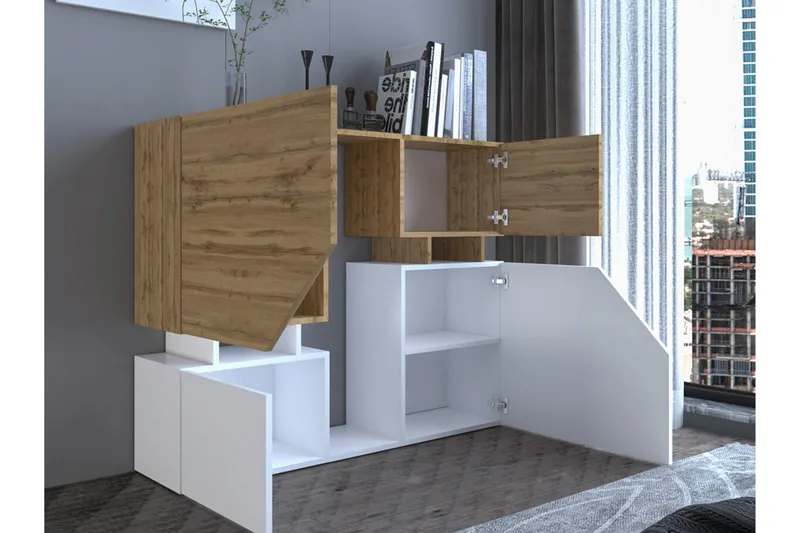 Carbost Möbelset För Vardagsrum White - Huonekalut - Kalustesetit - Olohuoneen kalustesetit