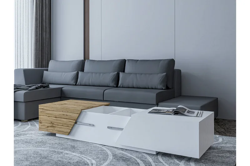 Carbost Möbelset För Vardagsrum White - Huonekalut - Kalustesetit - Olohuoneen kalustesetit