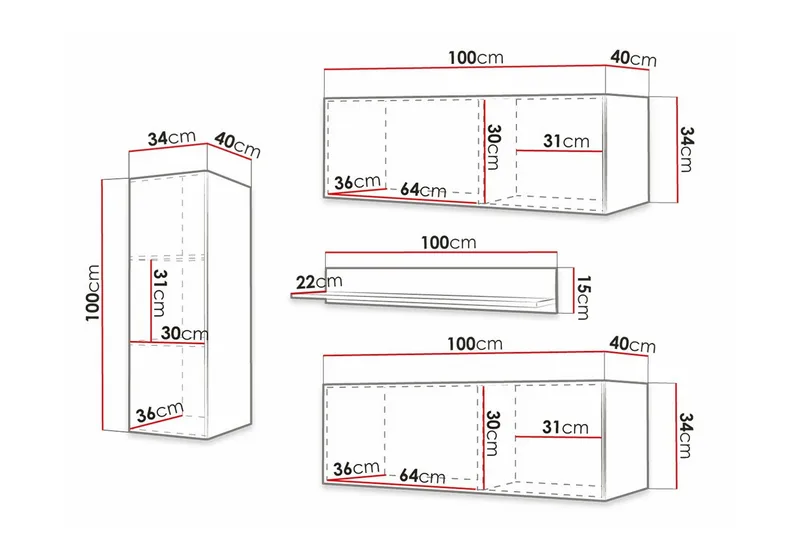 Dunvegan Möbelset För Vardagsrum Black - Huonekalut - Kalustesetit - Olohuoneen kalustesetit