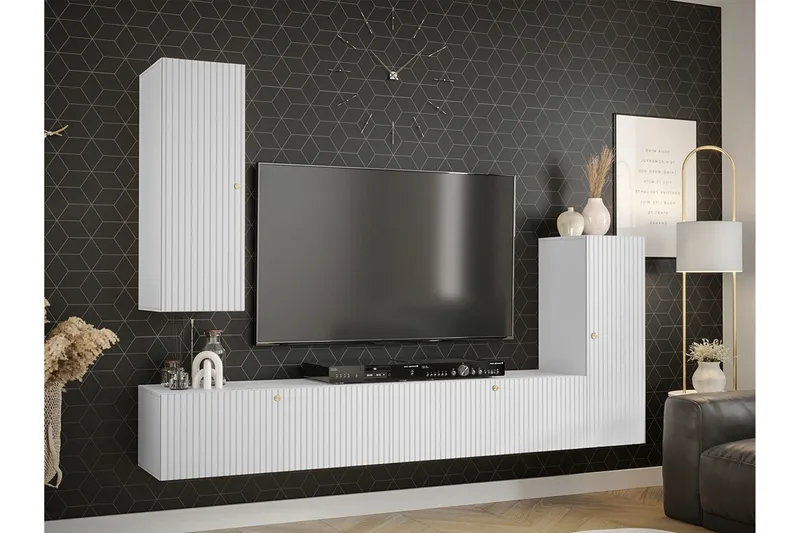 Dunvegan Möbelset För Vardagsrum White - Huonekalut - Kalustesetit - Olohuoneen kalustesetit