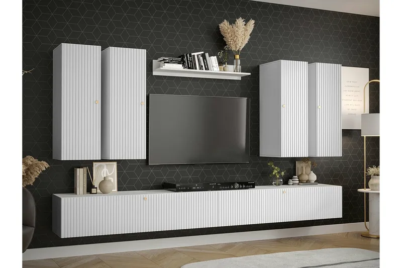 Dunvegan Möbelset För Vardagsrum White - Huonekalut - Kalustesetit - Olohuoneen kalustesetit