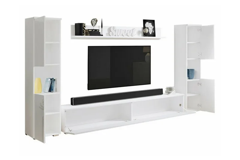 Galbally Möbelset För Vardagsrum Brown - Huonekalut - Kalustesetit - Olohuoneen kalustesetit