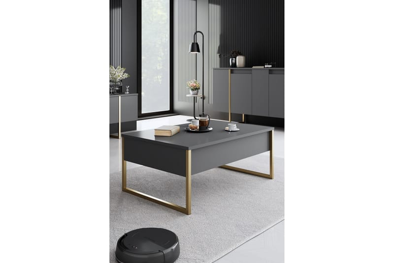 Huonekalusetti Olohuoneeseen Luxe - Antrasiitti - Huonekalut - Kalustesetit - Olohuoneen kalustesetit