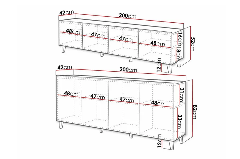 Kintore Möbelset För Vardagsrum Black - Huonekalut - Kalustesetit - Olohuoneen kalustesetit