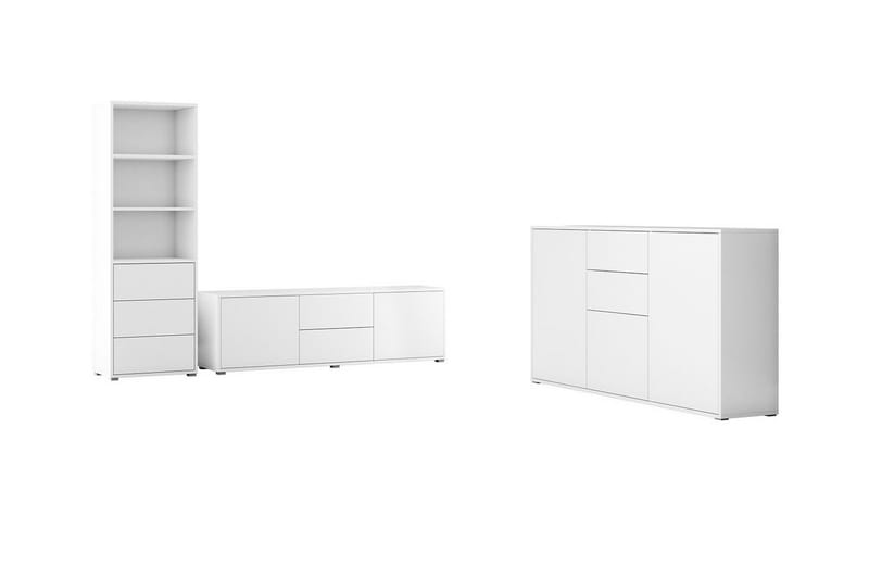 Kintore Möbelset För Vardagsrum NO_BRAND White, undefined