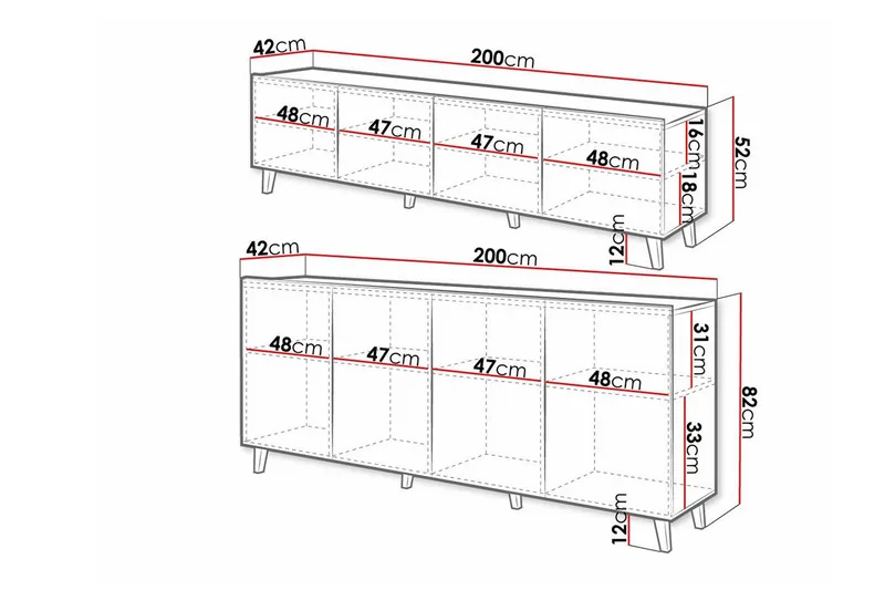 Kintore Möbelset För Vardagsrum White - Huonekalut - Kalustesetit - Olohuoneen kalustesetit