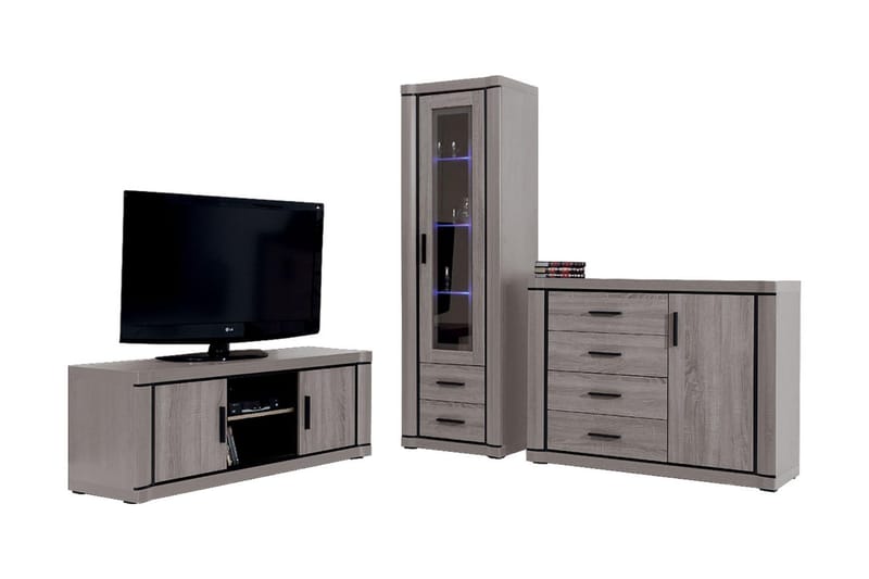 Olohuoneen kalustepaketti Dallas - Tammi - Huonekalut - Kalustesetit - Olohuoneen kalustesetit