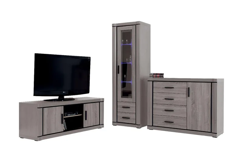 Olohuoneen kalustepaketti Dallas - Tammi - Huonekalut - Kalustesetit - Olohuoneen kalustesetit