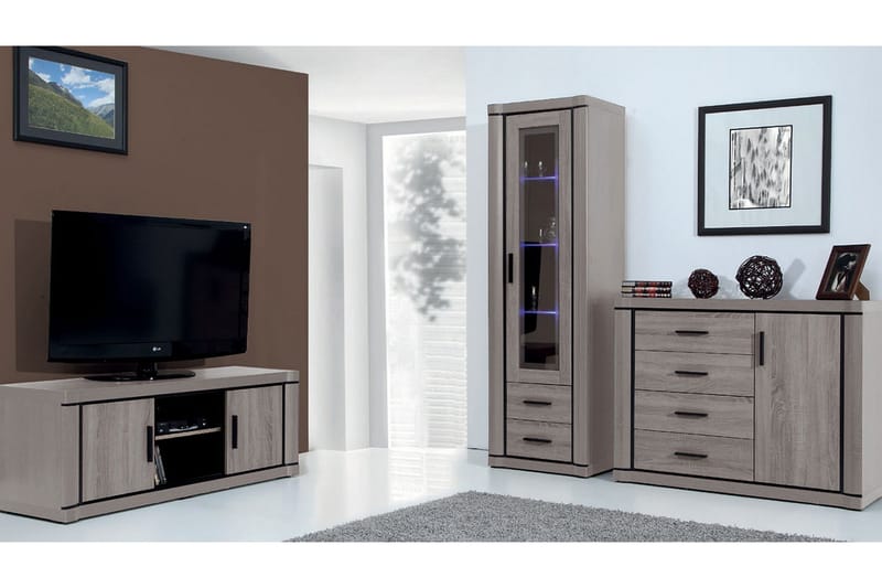 Olohuoneen kalustepaketti Dallas, Tammi