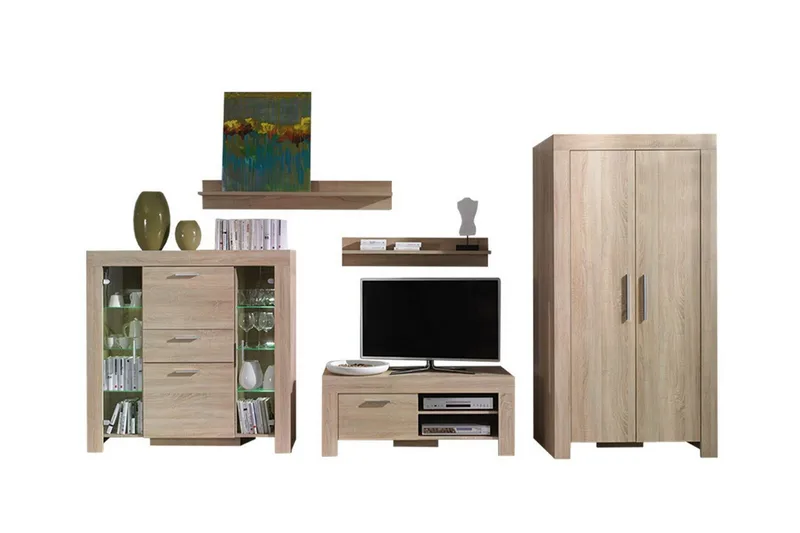 Olohuoneen kalustesetti Aberfelt, Ruskea