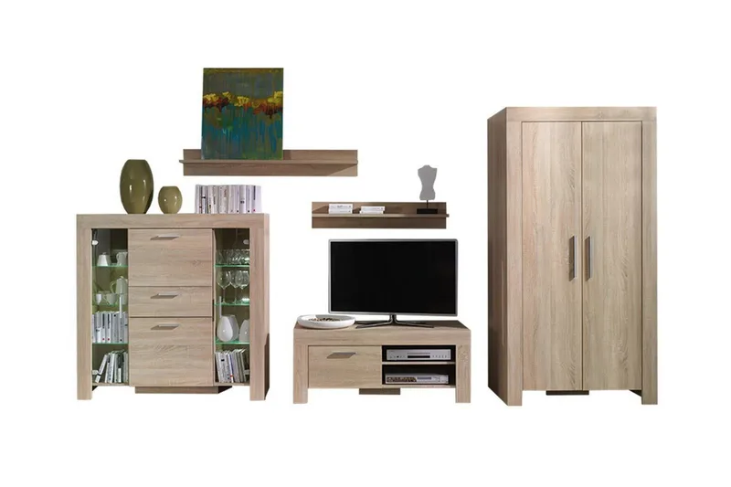 Olohuoneen kalustesetti Aberfelt, Ruskea