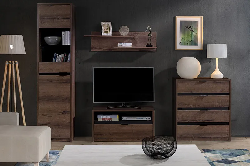 Olohuoneen kalustesetti Denver, Ruskea