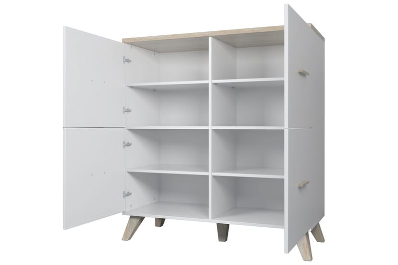 Olohuoneen kalustesetti Dudley - Luonnonväri/Musta - Huonekalut - Kalustesetit - Olohuoneen kalustesetit