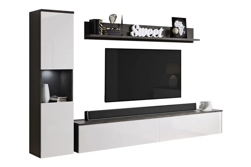 Olohuoneen kalustesetti Galbally, Valkoinen