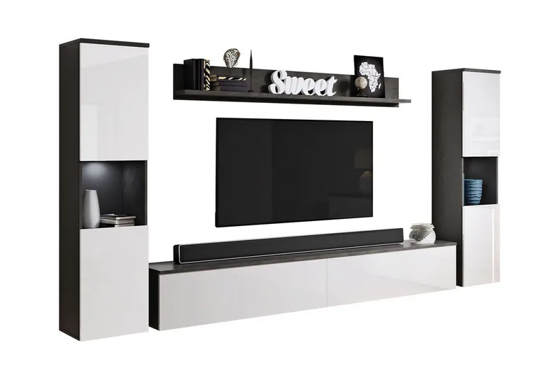 Olohuoneen kalustesetti Galbally, Valkoinen