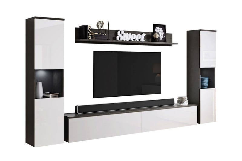 Olohuoneen kalustesetti Galbally, Valkoinen