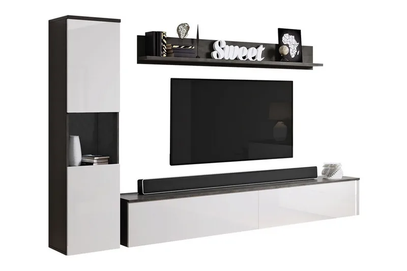 Olohuoneen kalustesetti Galbally, Valkoinen