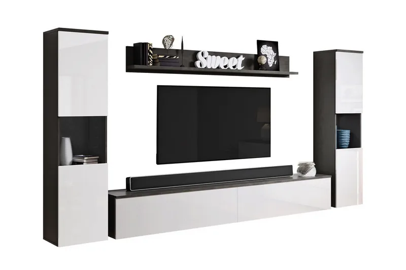 Olohuoneen kalustesetti Galbally, Valkoinen