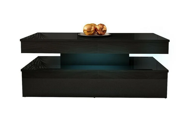 Olohuoneen kalustesetti Glenndale - Musta - Huonekalut - Kalustesetit - Olohuoneen kalustesetit