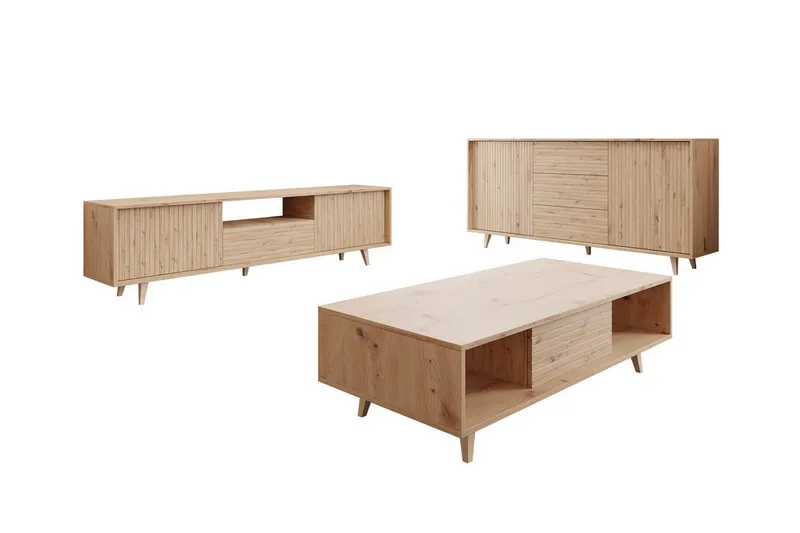 Olohuoneen kalustesetti Kintore, Ruskea