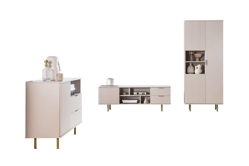 Olohuoneen kalustesetti Staffin, Cashmere