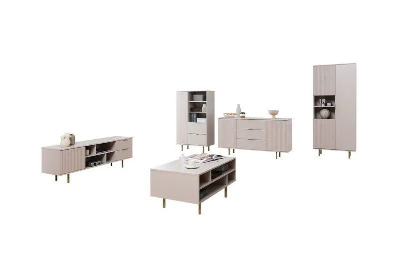 Olohuoneen kalustesetti Staffin, Cashmere