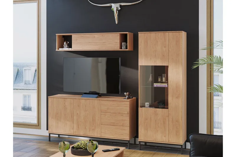 Olohuonesetti Quertas LED-valaistus 4 Osaa Valkoinen LED, Luonnonväri