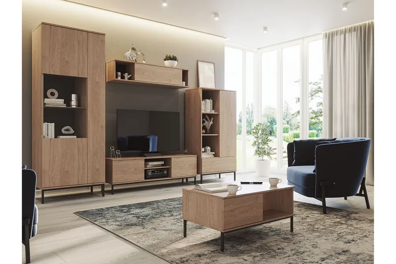 Olohuonesetti Quertas LED-valaistus 6 Osaa Valkoinen LED, Luonnonväri