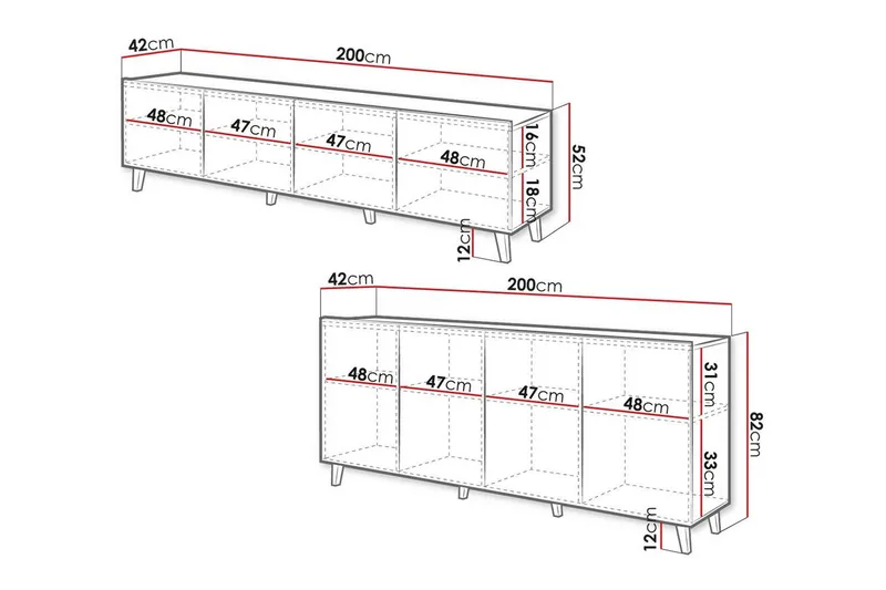 Strontian Möbelset För Vardagsrum Scandinavian Choice Black - Huonekalut - Kalustesetit - Olohuoneen kalustesetit