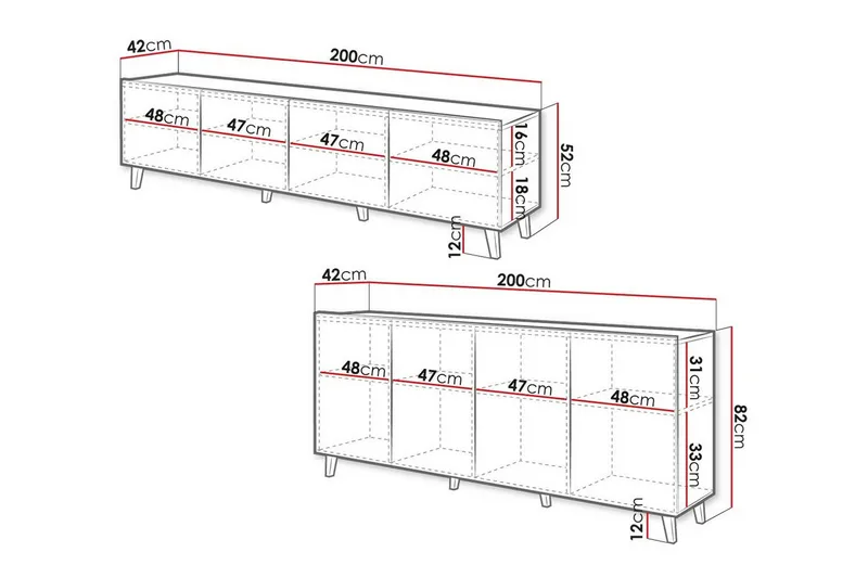 Strontian Möbelset För Vardagsrum Scandinavian Choice White - Huonekalut - Kalustesetit - Olohuoneen kalustesetit