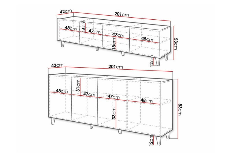 Strontian Möbelset För Vardagsrum Scandinavian Choice White - Huonekalut - Kalustesetit - Olohuoneen kalustesetit