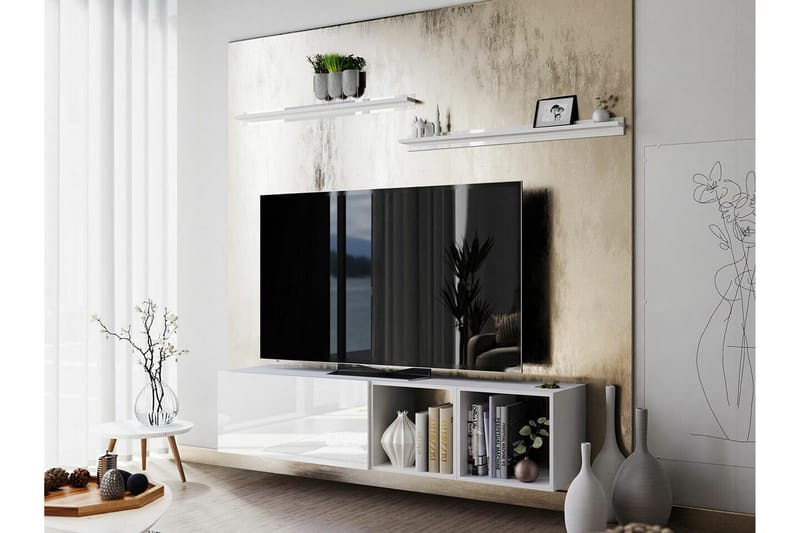 Summerville Möbelset För Vardagsrum White - Huonekalut - Kalustesetit - Olohuoneen kalustesetit