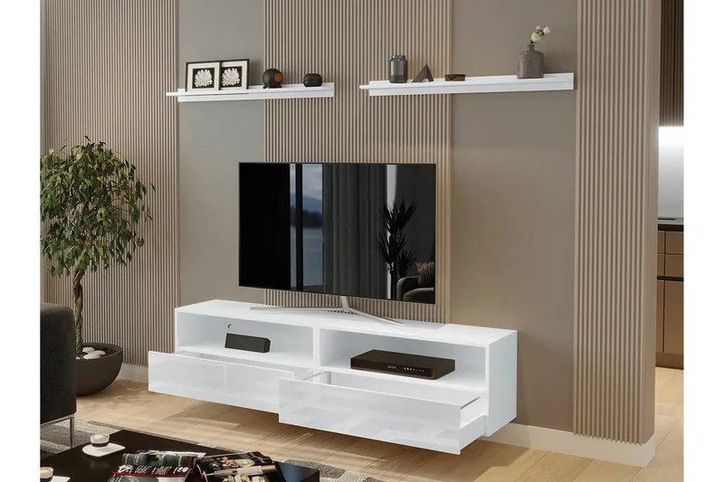 Summerville Möbelset För Vardagsrum White - Huonekalut - Kalustesetit - Olohuoneen kalustesetit